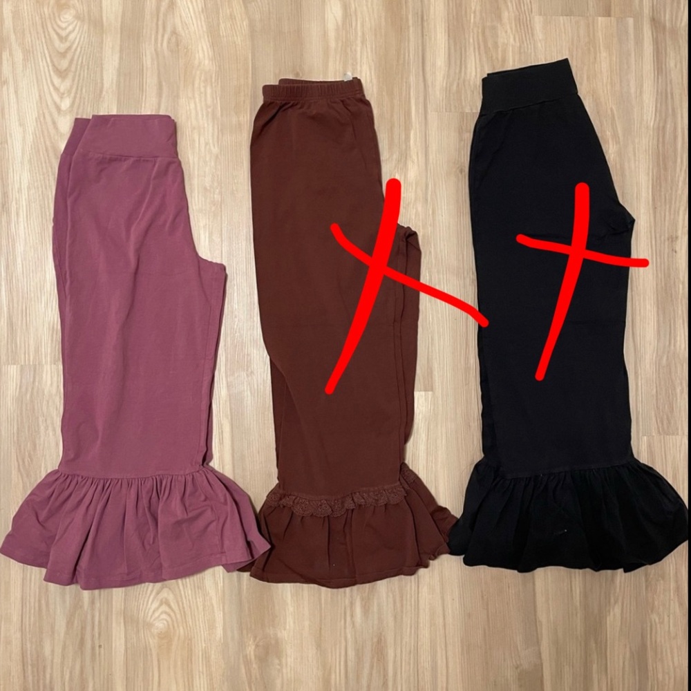 Matilda Jane pink Ruffle Hem Leggings. Only pink remaining!